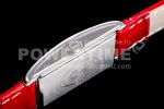 Longines DolceVita 23mm Ladies Watch 8848F 1:1 Best Edition White Dial Diamonds Bezel on Red Croco Strap Swiss Quartz Super Clone Watch - Image 7