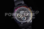 Rolex Daytona Rainbow Black ‘MAD’ PVD TWF Best Edition on PVD Bracelet A7750 Super Clone Watch - Image 2