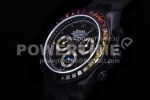 Rolex Daytona Rainbow Black ‘MAD’ PVD TWF Best Edition on PVD Bracelet A7750 Super Clone Watch - Image 6