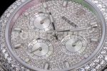 Rolex Daytona Jumbo SS TWF Full Paved Diamonds Dial and Bracelet A7750 Super Clone Watch - Image 7