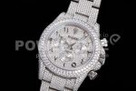 Rolex Daytona Jumbo SS TWF Roman Scale Full Paved Diamonds Dial and Bracelet A7750 Super Clone Watch - Image 3