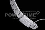Rolex Daytona Jumbo SS TWF Roman Scale Full Paved Diamonds Dial and Bracelet A7750 Super Clone Watch - Image 10