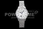 Rendez-Vous Night & Day SS ZF 1:1 Best Edition WhiteTextured Dial Diamonds Bezel on SS Bracelet A898 Super Clone Watch