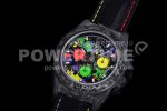 Rolex Daytona DIW TWF Best Edition Carbon Case and Bezel Colorful Dial on Black Nylon Strap A7750 Super Clone Watch - Image 3
