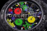Rolex Daytona DIW TWF Best Edition Carbon Case and Bezel Colorful Dial on Black Nylon Strap A7750 Super Clone Watch - Image 8