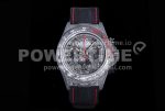 Rolex Daytona DIW TWF Best Edition Carbon Case and Bezel Black/Red Dial on Black Nylon Strap A7750 Super Clone Watch