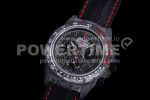 Rolex Daytona DIW TWF Best Edition Carbon Case and Bezel Black/Red Dial on Black Nylon Strap A7750 Super Clone Watch - Image 3