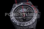 Rolex Daytona DIW TWF Best Edition Carbon Case and Bezel Black/Red Dial on Black Nylon Strap A7750 Super Clone Watch - Image 5