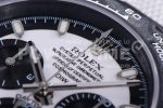 Rolex Daytona DIW TWF Best Edition Carbon Case and Bezel White/Black Dial on White Nylon Strap A7750 Super Clone Watch - Image 8