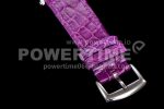 Franck Muller Long Island Ladies SS Diamonds Bezel ZF 1:1 Mother of Pearl Dial on Purple Leather Strap Swiss Ronda Quartz Super Clone Watch - Image 8