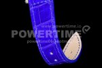 Franck Muller Long Island Ladies SS White MOP Dial Diamonds Bezel on Blue Leather Strap Jap Quartz Super Clone Watch - Image 9