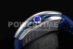 Franck Muller Vanguard V45 KOI SS ABF 1:1 Best Edition Blue Fish Dial on Blue Gummy Strap A2824 Super Clone Watch - Image 7