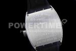 Franck Muller Vanguard V45 SS ABF Best Edition Full Diamonds Dial on Black Leather Strap A2824 Super Clone Watch - Image 8