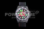 Rolex GMT DIW Carbon OMF Best Edition All Black/Red/Green Black Dial on Black Nylon Strap SA3186 CHS Super Clone Watch