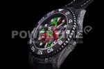 Rolex GMT DIW Carbon OMF Best Edition All Black/Red/Green Black Dial on Black Nylon Strap SA3186 CHS Super Clone Watch - Image 10