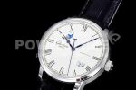 Glashutte Original Excellence Panorama Date Moon Phase SS GF White Dial on Black Leather Strap A100 Super Clone Watch - Image 3
