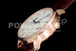 Glashutte Original Excellence Panorama Date Moon Phase SS GF 18K Rose Gold Case White Dial on Brown Leather Strap A100 Super Clone Watch - Image 6