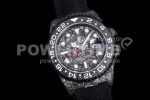 Rolex GMT DIW Carbon OMF Best Edition All Black Black Dial on Black Nylon Strap SA3186 CHS Super Clone Watch - Image 2