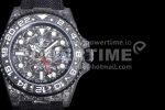 Rolex GMT DIW Carbon OMF Best Edition All Black Black Dial on Black Nylon Strap SA3186 CHS Super Clone Watch - Image 4