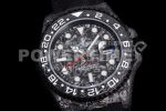 Rolex GMT DIW Carbon OMF Best Edition All Black Black Dial on Black Nylon Strap SA3186 CHS Super Clone Watch - Image 5