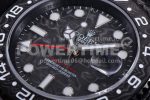 Rolex GMT DIW Carbon OMF Best Edition All Black Black Dial on Black Nylon Strap SA3186 CHS Super Clone Watch - Image 8