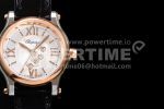 Chopard Replica Watches Happy Sport SS/RG BVF ETA Quartz Black Rubber Strap 1:1 Fake watches Super Clone Watch - Image 4