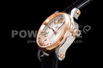 Chopard Replica Watches Happy Sport SS/RG BVF ETA Quartz Black Rubber Strap 1:1 Fake watches Super Clone Watch - Image 6