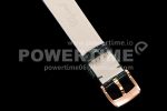 Chopard Happy Sport 33mm SS ZF 1:1 Best Edition White Textured Dial RG Bezel on Black Leather Strap MIYOTA 9015 Super Clone Watch - Image 9