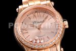 Chopard Replica Watches Happy Sport Diamonds Bezel RG Dial Bracelet YF 9015 1:1 Fake watches Super Clone Watch - Image 5