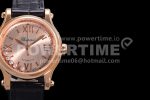 Chopard Replica Watches Happy Sport RG Dial Black Leather Strap YF 9015 1:1 Fake watches Super Clone Watch - Image 4