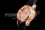 Chopard Replica Watches Happy Sport RG Dial Black Leather Strap YF 9015 1:1 Fake watches Super Clone Watch - Image 6