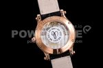 Chopard Replica Watches Happy Sport RG Dial Black Leather Strap YF 9015 1:1 Fake watches Super Clone Watch - Image 7