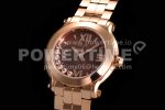 Chopard Happy Sport Automatic RG 30mm YF 1:1 Best Edition Brown Dial on RG Bracelet Super Clone Watch - Image 2