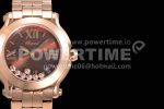 Chopard Happy Sport Automatic RG 30mm YF 1:1 Best Edition Brown Dial on RG Bracelet Super Clone Watch - Image 3