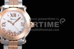 Chopard Happy Sport Automatic RG 30mm YF 1:1 Best Edition White Dial on SS/RG Bracelet Super Clone Watch - Image 3