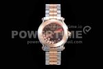 Chopard Happy Sport Automatic RG 30mm YF 1:1 Best Edition Brown Dial on SS/RG Bracelet Super Clone Watch