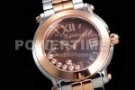 Chopard Happy Sport Automatic RG 30mm YF 1:1 Best Edition Brown Dial on SS/RG Bracelet Super Clone Watch - Image 4