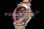 Chopard Happy Sport Automatic RG 30mm YF 1:1 Best Edition Brown Dial on SS/RG Bracelet Super Clone Watch - Image 5