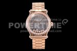 Chopard Happy Motion Auto RG 36mm YF 1:1 Best Edition Drill Ring White Dial RG Bracelet A2892 Super Clone Watch