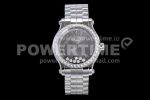 Chopard Happy Motion Auto RG 36mm YF 1:1 Best Edition Drill Ring White MOP Dial RG Bracelet A2892 Super Clone Watch
