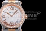 Chopard Happy Motion Auto RG 36mm YF 1:1 Best Edition Drill Ring White Dial RG Bracelet A2892 Super Clone Watch - Image 4