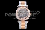 Chopard Happy Motion Auto RG 36mm YF 1:1 Best Edition Drill Ring White Dial RG Bracelet A2892 Super Clone Watch