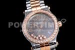 Chopard Happy Motion Auto RG 36mm YF 1:1 Best Edition Drill Ring White Dial RG Bracelet A2892 Super Clone Watch - Image 2
