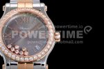 Chopard Happy Motion Auto RG 36mm YF 1:1 Best Edition Drill Ring White Dial RG Bracelet A2892 Super Clone Watch - Image 4