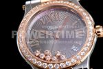 Chopard Happy Motion Auto RG 36mm YF 1:1 Best Edition Drill Ring White Dial RG Bracelet A2892 Super Clone Watch - Image 5