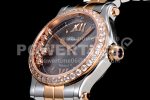 Chopard Happy Motion Auto RG 36mm YF 1:1 Best Edition Drill Ring White Dial RG Bracelet A2892 Super Clone Watch - Image 6