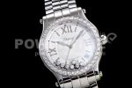 Chopard Happy Motion Auto RG 36mm YF 1:1 Best Edition Drill Ring White MOP Dial RG Bracelet A2892 Super Clone Watch - Image 2