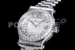 Chopard Happy Motion Auto RG 36mm YF 1:1 Best Edition Drill Ring White MOP Dial RG Bracelet A2892 Super Clone Watch - Image 3