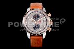 Chopard Mille Miglia 168571 SS/RG V7F 1:1 Best Edition Gray Dial on Brown Gummy Strap A7750 Super Clone Watch