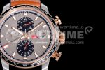 Chopard Mille Miglia 168571 SS/RG V7F 1:1 Best Edition Gray Dial on Brown Gummy Strap A7750 Super Clone Watch - Image 4